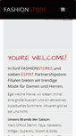 Mobile Screenshot of fashionstore.de